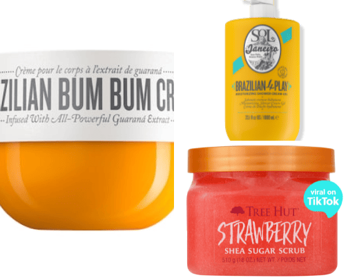 Bath & Body products ༉‧₊˚. cover photo collage