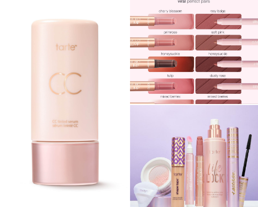 Mixed make up and other skincare cover photo collage