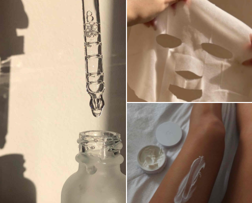 Skin care🛁 cover photo collage