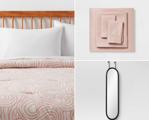 College Dorm Must Haves For Girls, from comforters to shower caddy’s— All Pink themed! cover photo collage