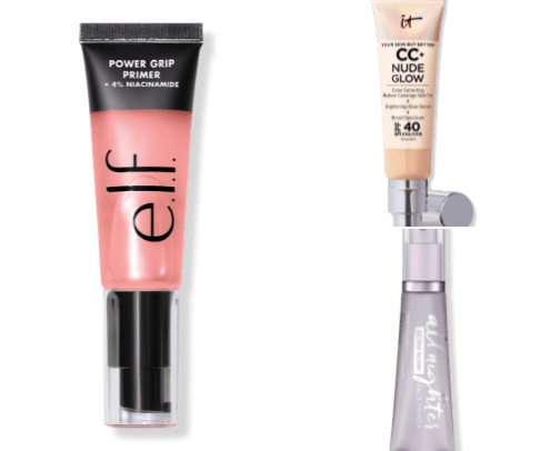 Makeup essentials for a GLOWY/DEWEY look cover photo collage