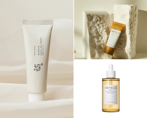 K beauty skin care cover photo collage
