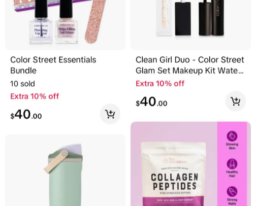 Beauty items from my TikTok showcase cover photo collage