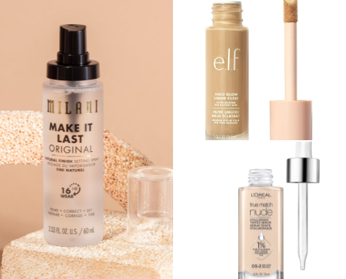 Favorite makeup products cover photo collage