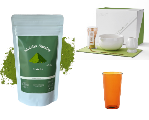 Matcha Lovers Click Here cover photo collage