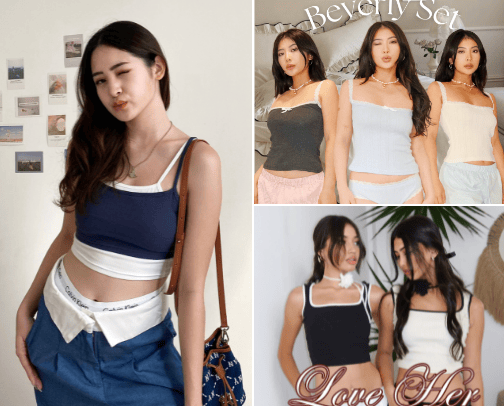 Pretty Tank top cover photo collage