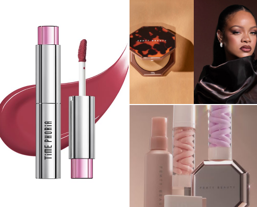 fenty beauty by rihanna cover photo collage