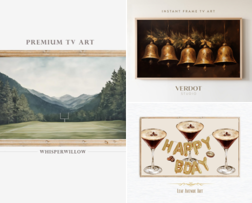 Frame or Canvas TV Art cover photo collage