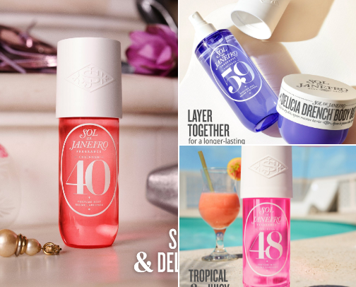 Sol De Janeiro scents I love cover photo collage