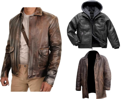 Don't go out without these leather jackets! (vintage ones) cover photo collage