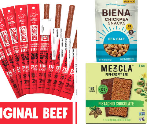 Grab and Go, High Protein Snacks (Kid Friendly) 🍎🫛 cover photo collage