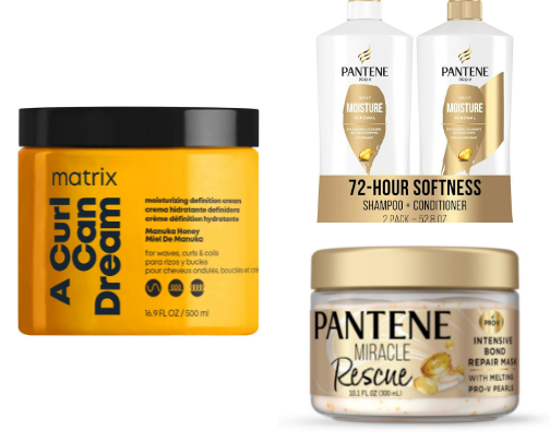 Hair products cover photo collage