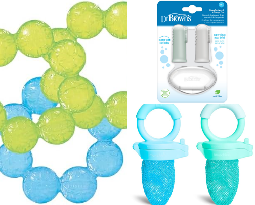 Teething Essentials That Actually Help cover photo collage