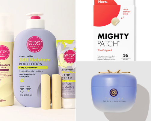 Best skincare items cover photo collage