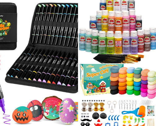 Crafting supplies cover photo collage