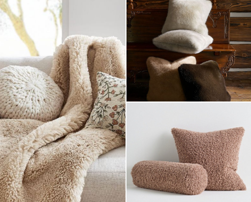 17 throw pillows for winter prep that make your life feel cozy as hell 🕯️ cover photo collage