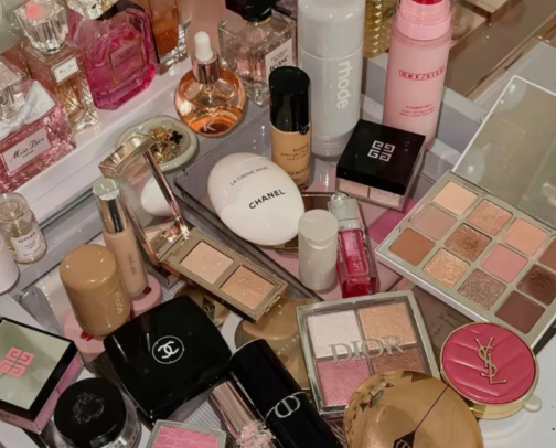 My Holy Grail Makeup Products 💗✨ cover photo collage