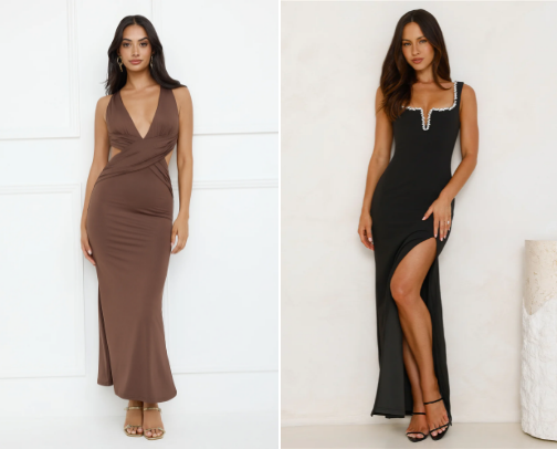 graceful and glamorous dresses👗✨ cover photo collage