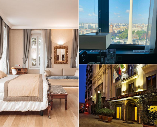 Affordable yet luxurious hotels in Europe:  Recommendations from my travels cover photo collage