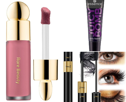 Makeup products cover photo collage