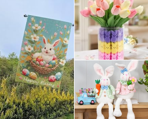 Easter Decor cover photo collage