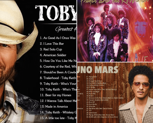 Music cover photo collage