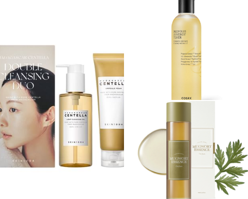 Asian Brand Skincare Routine cover photo collage