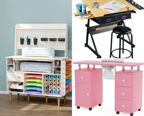 The Perfect Craft Room in the Making cover photo collage