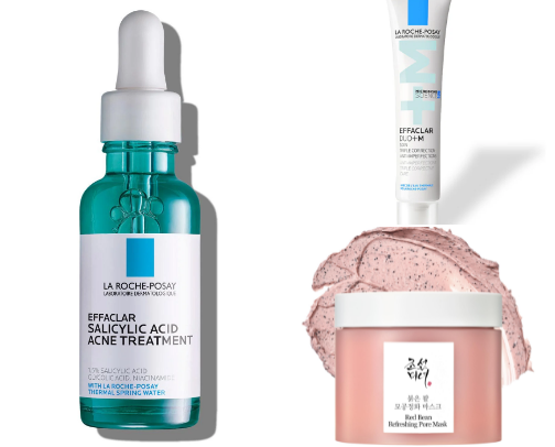 Skin care product for oily skin cover photo collage