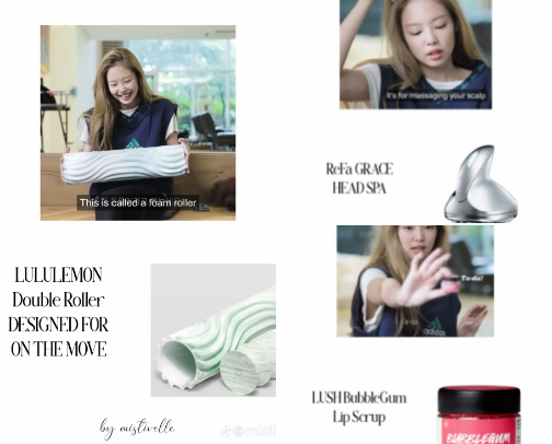 Jennie Self Care Items 🐻 cover photo collage