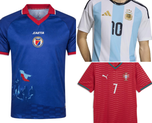 World Cup jerseys cover photo collage