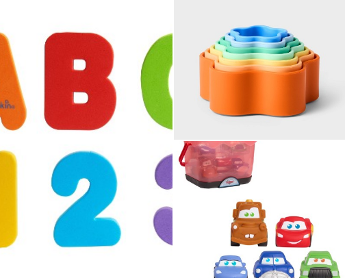 NON-CANDY Stocking Stuffers for Toddlers cover photo collage