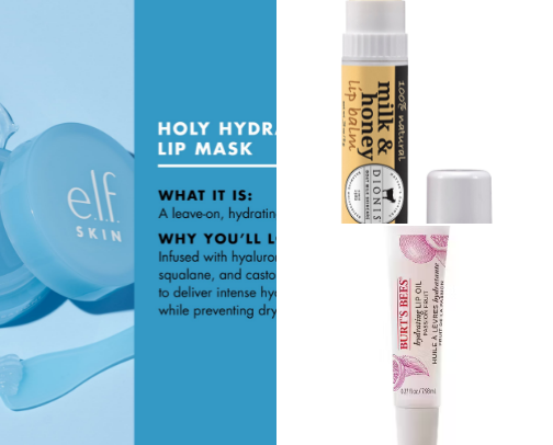 Lip care/moisturizers cover photo collage