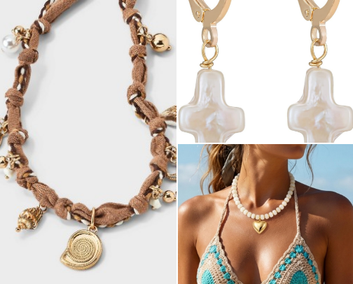Summer Jewelry Pieces for your upcoming Beach Vacation🐚🥥🦀🌺💫 cover photo collage