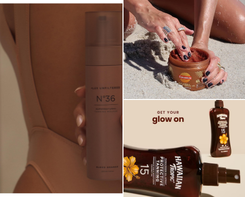 Tanning: Golden Hour cover photo collage