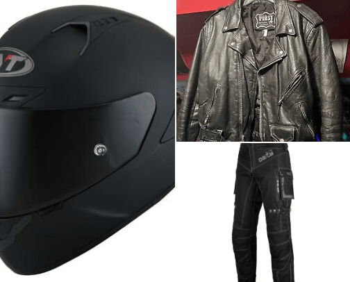 Motorcycle Riding Equipment cover photo collage