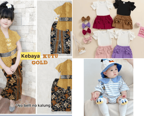 Baju kebaya anak kecil terbaru cover photo collage