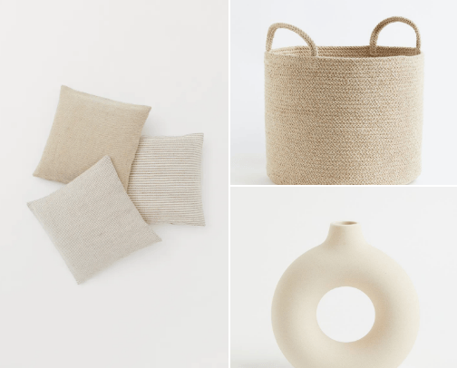 H&M inspiring home decor cover photo collage