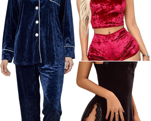 Women’s nightwear cover photo collage