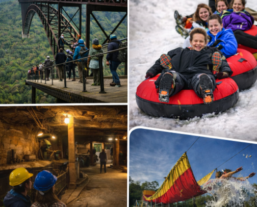 Family-Friendly Things to Do in West Virginia That Are Actually Worth It cover photo collage