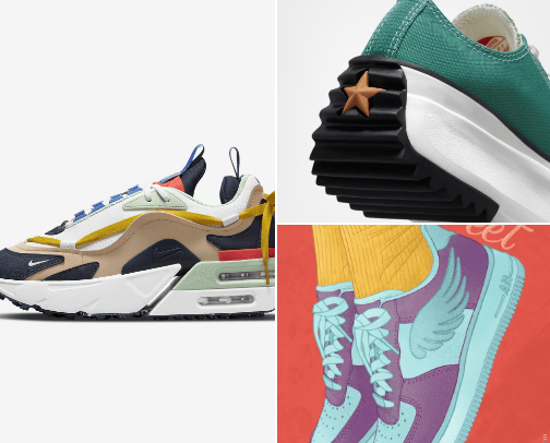 Sneakers cover photo collage
