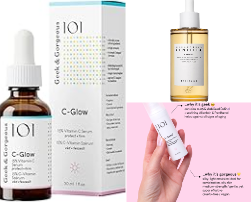 skincare routine cover photo collage