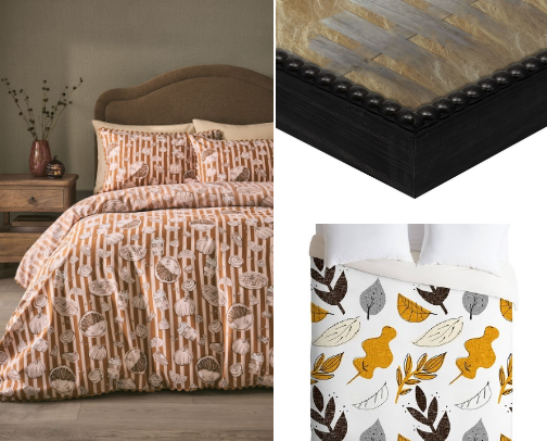 Fall bedroom decor cover photo collage