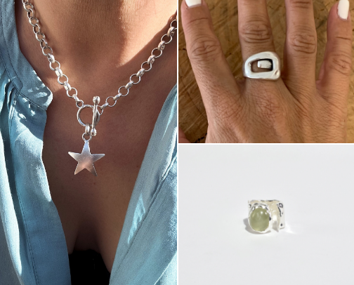 this one’s for the SILVER jewellery girls ☀️ cover photo collage