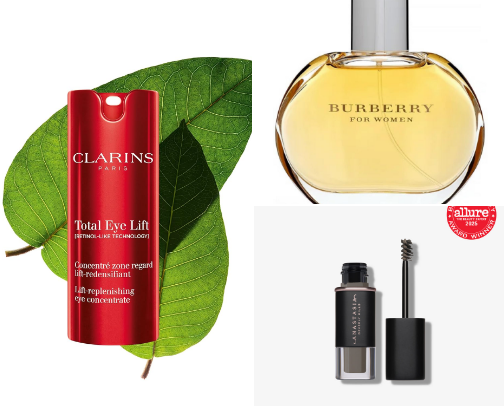 Beauty products cover photo collage