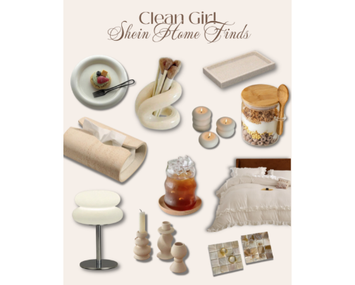 Clean Girl Shein Home Finds cover photo collage