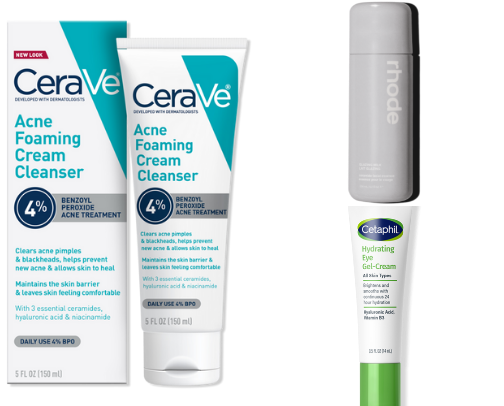 simple skincare for dry, acne-prone skin cover photo collage