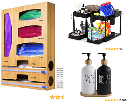 My favorite kitchen organization cover photo collage
