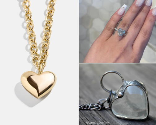 Heart Jewelry ♥️ cover photo collage