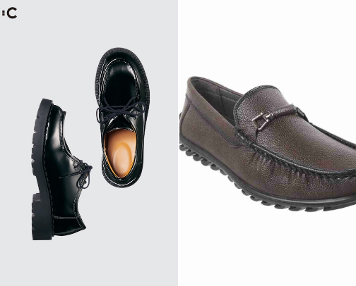 Men's shoes cover photo collage